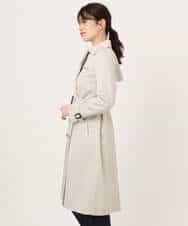 FIVFD01160 OFUON le MK(オフオン　ル　エムケー) ベーシックツイルトレンチコート/洗える/WEB限定 ベージュ