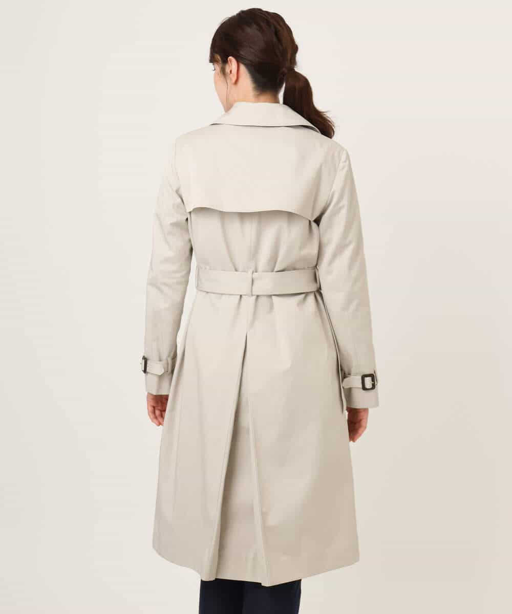 FIVFD01160 OFUON le MK(オフオン　ル　エムケー) ベーシックツイルトレンチコート/洗える/WEB限定 ベージュ
