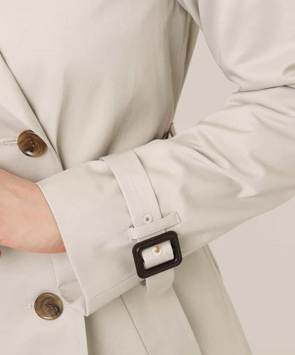 FIVFD01160 OFUON le MK(オフオン　ル　エムケー) ベーシックツイルトレンチコート/洗える/WEB限定 ベージュ