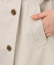 FIVFD01160 OFUON le MK(オフオン　ル　エムケー) ベーシックツイルトレンチコート/洗える/WEB限定 ベージュ