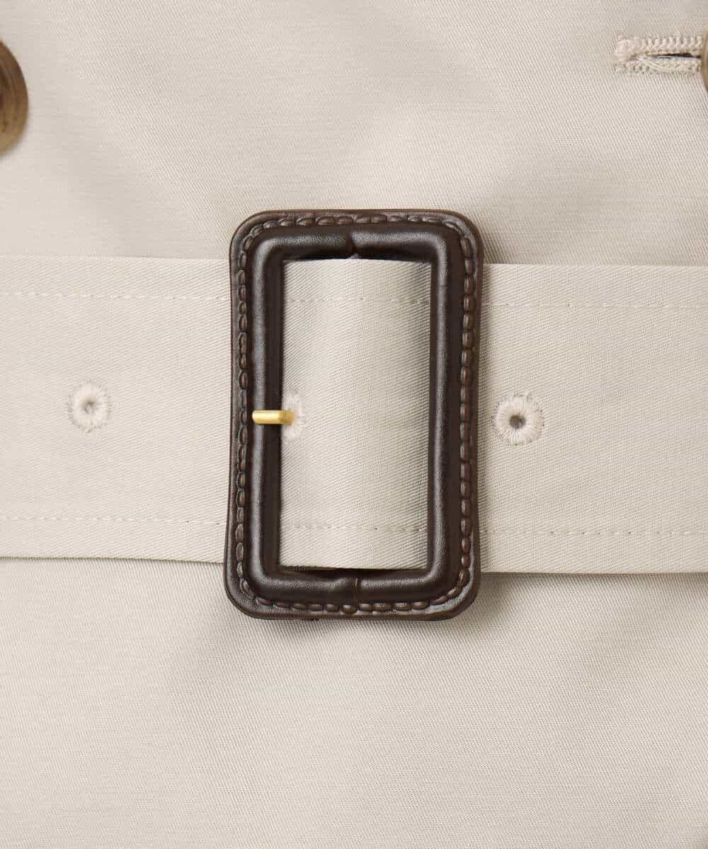 FIVFD01160 OFUON le MK(オフオン　ル　エムケー) ベーシックツイルトレンチコート/洗える/WEB限定 ベージュ