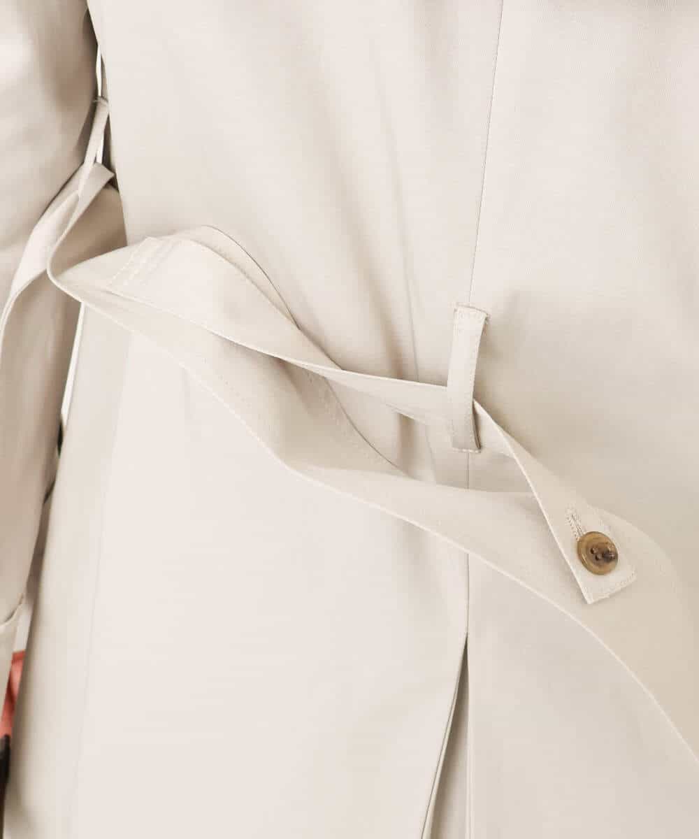 FIVFD01160 OFUON le MK(オフオン　ル　エムケー) ベーシックツイルトレンチコート/洗える/WEB限定 ベージュ