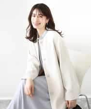 FIVFD02150 OFUON le MK(オフオン　ル　エムケー) ベーシックノーカラーコート/洗える/WEB限定 グレージュ