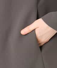 FIVFD02150 OFUON le MK(オフオン　ル　エムケー) ベーシックノーカラーコート/洗える/WEB限定 チャコール