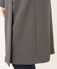 FIVFD02150 OFUON le MK(オフオン　ル　エムケー) ベーシックノーカラーコート/洗える/WEB限定 チャコール