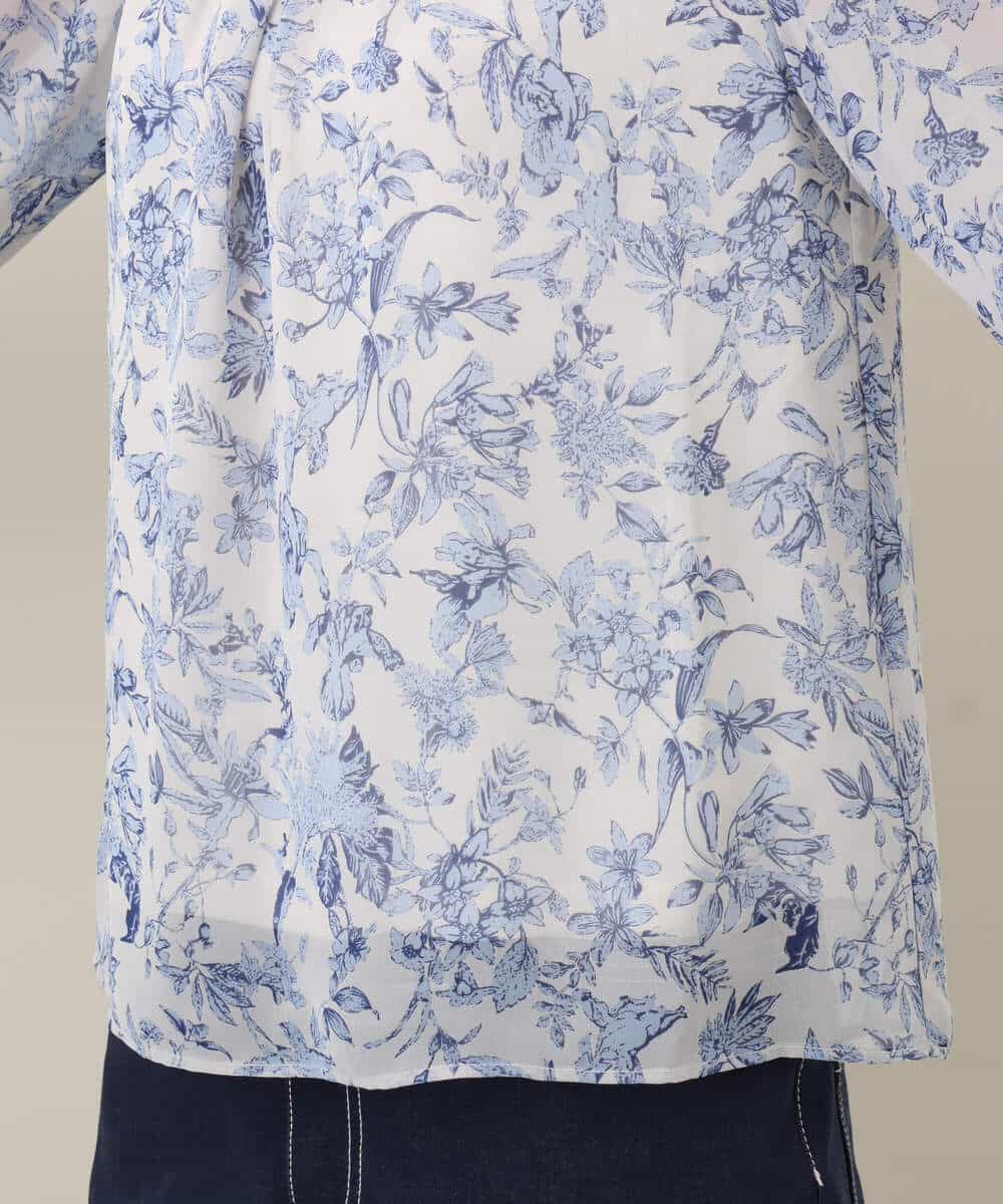 花柄シフォンブラウス/洗える(ブラウス・シャツ) | MK MICHEL