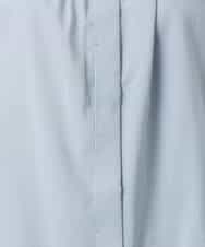 FKBFD10150 MK MICHEL KLEIN(MK ミッシェルクラン) ボウ付きバンドカラーブラウス/洗える ライトブルー