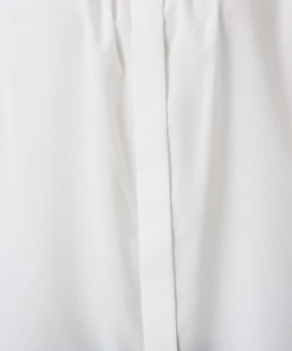 FKBFD10150 MK MICHEL KLEIN(MK ミッシェルクラン) ボウ付きバンドカラーブラウス/洗える ライトブルー