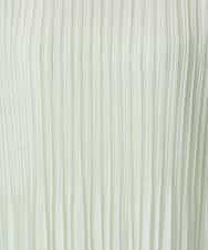 FKBFD12150 MK MICHEL KLEIN(MK ミッシェルクラン) プリーツデザインブラウス/洗える ライトグリーン