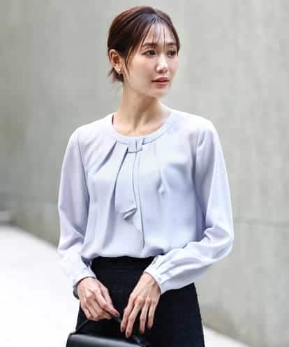 FKBFD66140 MK MICHEL KLEIN マルチwayボウタイブラウス/洗える