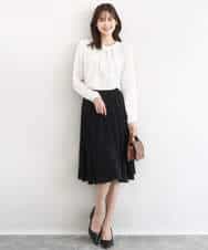 FKBFD66140 MK MICHEL KLEIN(MK ミッシェルクラン) マルチwayボウタイブラウス/洗える ライトブルー