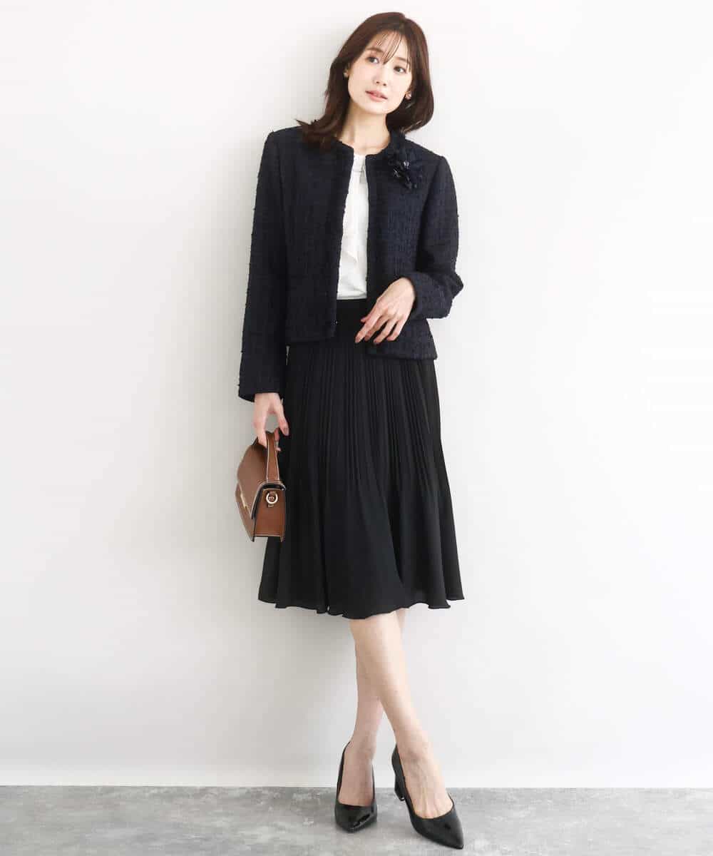 FKBFD66140 MK MICHEL KLEIN(MK ミッシェルクラン) マルチwayボウタイブラウス/洗える ライトブルー