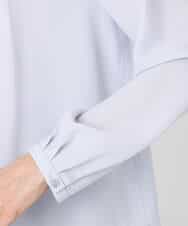 FKBFD66140 MK MICHEL KLEIN(MK ミッシェルクラン) マルチwayボウタイブラウス/洗える ライトブルー