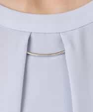 FKBFD66140 MK MICHEL KLEIN(MK ミッシェルクラン) マルチwayボウタイブラウス/洗える ライトブルー