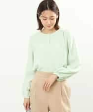 FKBFS03120 MK MICHEL KLEIN(MK ミッシェルクラン) 2wayジョーゼットブラウス/洗える/WEB限定 ライトグリーン