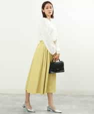 FKBFS03120 MK MICHEL KLEIN(MK ミッシェルクラン) 2wayジョーゼットブラウス/洗える/WEB限定 ライトブルー
