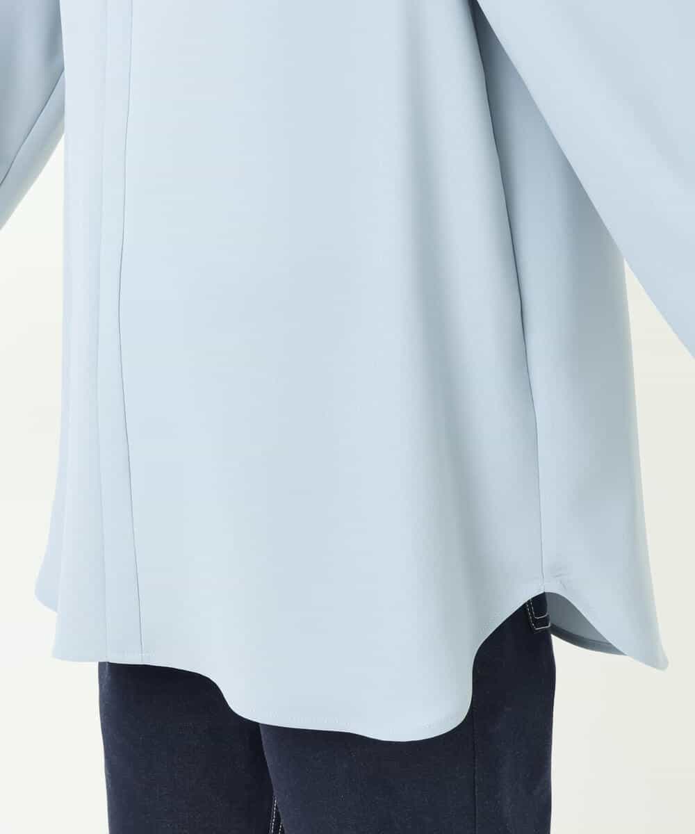 FKBFS03120 MK MICHEL KLEIN(MK ミッシェルクラン) 2wayジョーゼットブラウス/洗える/WEB限定 ライトブルー