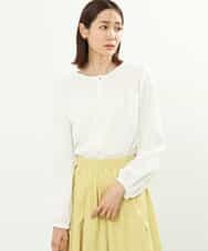FKBFS03120 MK MICHEL KLEIN(MK ミッシェルクラン) 2wayジョーゼットブラウス/洗える/WEB限定 ホワイト