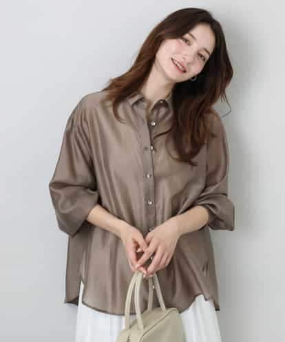 FKBGA57150 MK MICHEL KLEIN シアーシャツブラウス/洗える