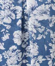 FKBGD03140 MK MICHEL KLEIN(MK ミッシェルクラン) 花柄シフォンブラウス/洗える ネイビー