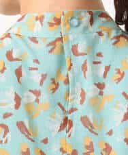 FKBGD05140 MK MICHEL KLEIN(MK ミッシェルクラン) タックスリーブ花柄シフォンブラウス/洗える ミント