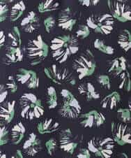 FKBGD05140 MK MICHEL KLEIN(MK ミッシェルクラン) タックスリーブ花柄シフォンブラウス/洗える ミント