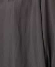 FKBGD23140 MK MICHEL KLEIN(MK ミッシェルクラン) サテンフリルネックブラウス/接触冷感/UVカット/洗える ダークグレー