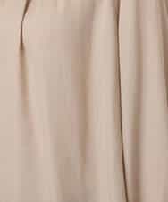 FKBGD23140 MK MICHEL KLEIN(MK ミッシェルクラン) サテンフリルネックブラウス/接触冷感/UVカット/洗える ダークグレー