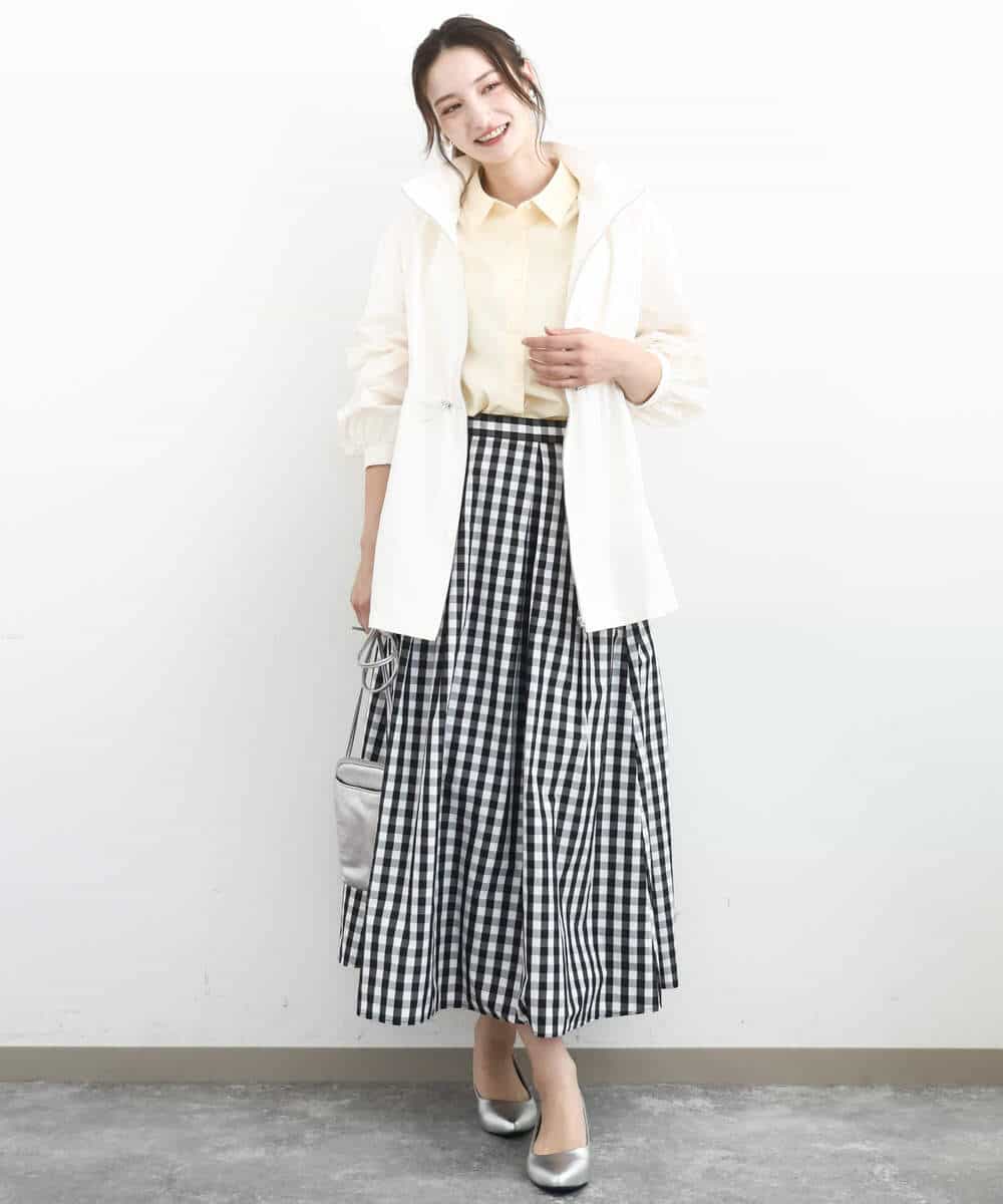 FKBGD27140 MK MICHEL KLEIN(MK ミッシェルクラン) コットン混ベーシックシャツ（無地）/接触冷感/防シワ/洗える ピンク