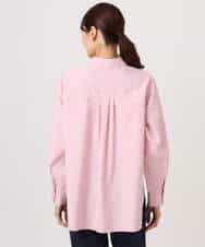 FKBGD27140 MK MICHEL KLEIN(MK ミッシェルクラン) コットン混ベーシックシャツ（無地）/接触冷感/防シワ/洗える ピンク