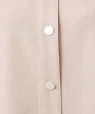 FKBGD30150 MK MICHEL KLEIN(MK ミッシェルクラン) [SANAGARAシリーズ]デニムライク クロップド丈シャツブラウス/接触冷感/UVカット/洗える ネイビー