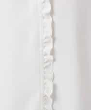 FKBGD32150 MK MICHEL KLEIN(MK ミッシェルクラン) Vネックミニフリルブラウス/洗える ライトブルー