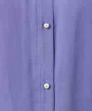 FKBGD35140 MK MICHEL KLEIN(MK ミッシェルクラン) バンドカラーサテンブラウス/接触冷感/UVカット/洗える ベージュ