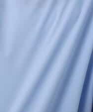 FKBGD37150 MK MICHEL KLEIN(MK ミッシェルクラン) ロールネック ギャザースリーブブラウス/接触冷感/洗える ラベンダー（ストライプ）