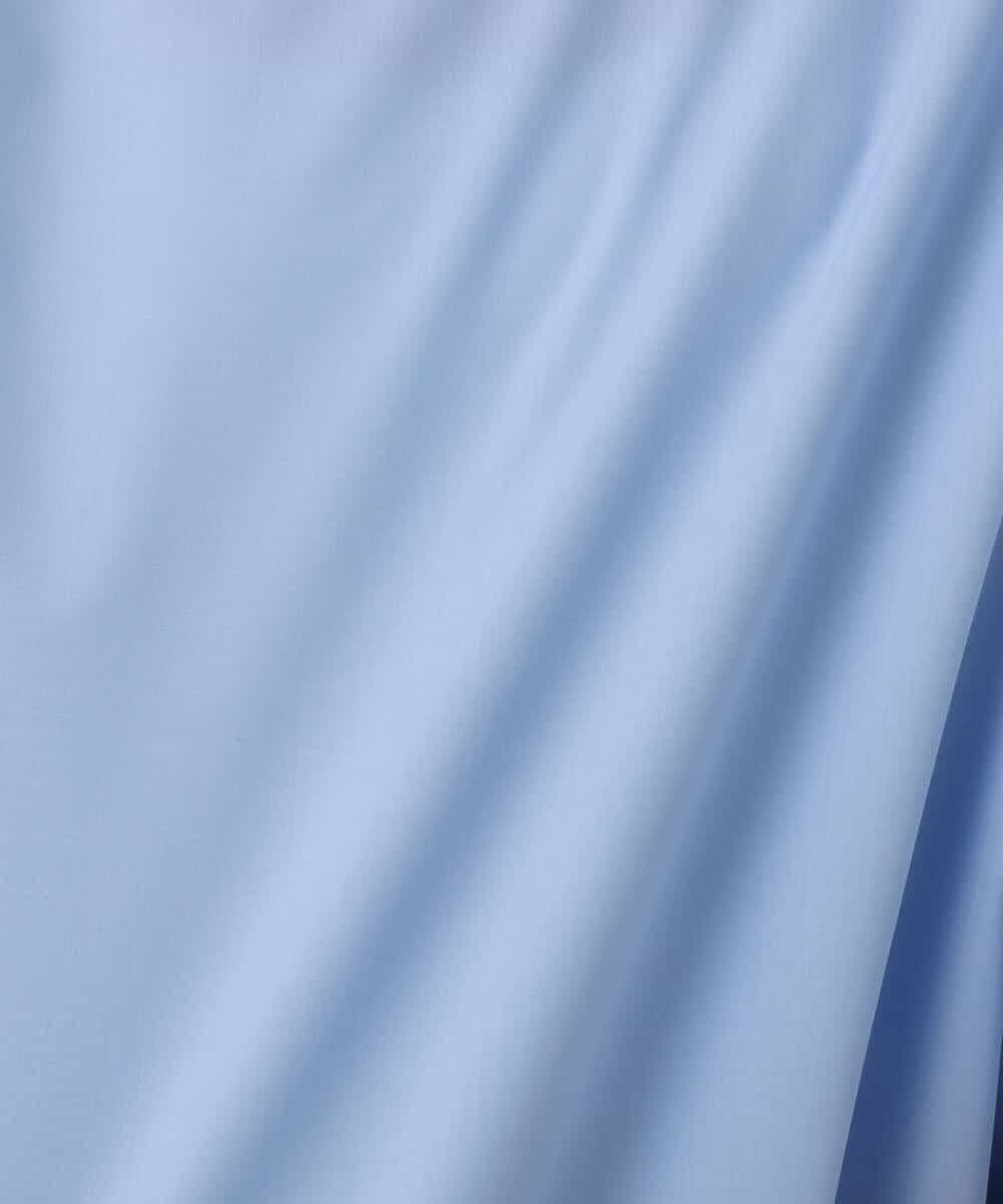 FKBGD37150 MK MICHEL KLEIN(MK ミッシェルクラン) ロールネック ギャザースリーブブラウス/接触冷感/洗える ラベンダー（ストライプ）