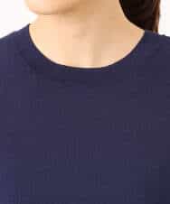 FKBGD38180 MK MICHEL KLEIN(MK ミッシェルクラン) キャンディースリーブブラウス×ニットベスト ツインセット/洗える ネイビー