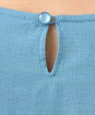 FKBGD40160 MK MICHEL KLEIN(MK ミッシェルクラン) [洗える]Vネックコットンシフォンチュニックブラウス ブルー