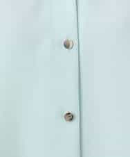 FKBGD46140 MK MICHEL KLEIN(MK ミッシェルクラン) Vネックサテンブラウス/洗える ミントブルー