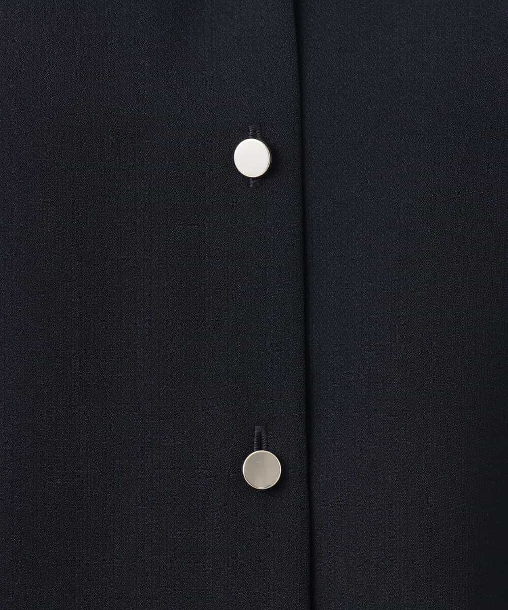 FKBGD46140 MK MICHEL KLEIN(MK ミッシェルクラン) Vネックサテンブラウス/洗える ミントブルー