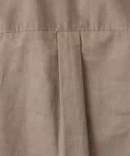 FKBGD47150 MK MICHEL KLEIN(MK ミッシェルクラン) [接触冷感/洗える]リネン混カラーシャツブラウス ブラウン