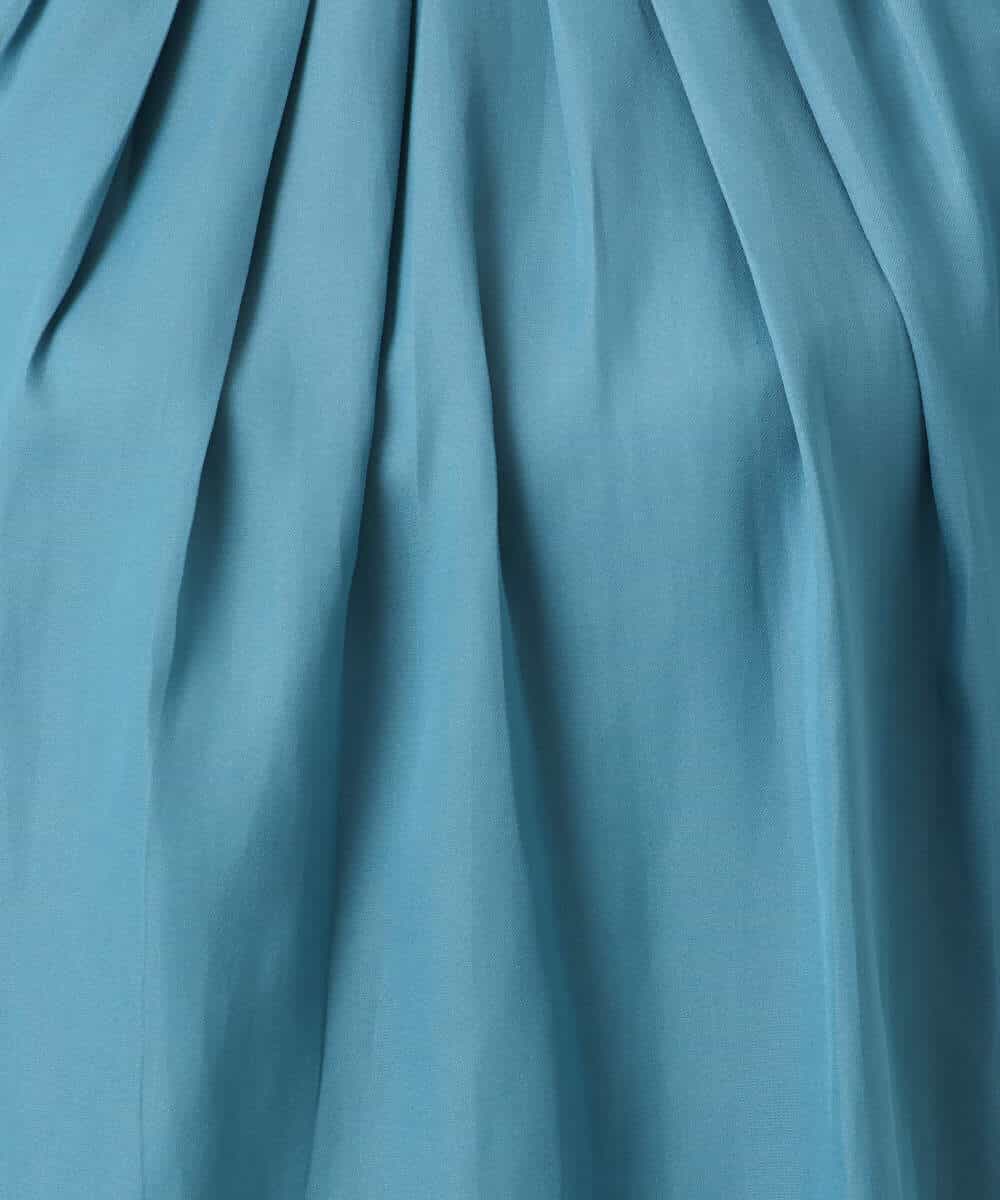 FKBGD53140 MK MICHEL KLEIN(MK ミッシェルクラン) [UVカット/接触冷感/洗える]サテン フロントタックデザインブラウス キャメル