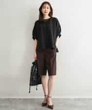 FKBGD55150 MK MICHEL KLEIN(MK ミッシェルクラン) [UVカット/接触冷感/洗える]ボリュームスリーブブラウス ベージュ