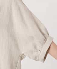 FKBGD55150 MK MICHEL KLEIN(MK ミッシェルクラン) [UVカット/接触冷感/洗える]ボリュームスリーブブラウス ベージュ