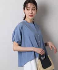 FKBHA62120 MK MICHEL KLEIN(MK ミッシェルクラン) スキッパーデザインブラウス/UVカット/接触冷感/洗える ベージュ