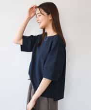 FKBHD64150 MK MICHEL KLEIN(MK ミッシェルクラン) [撥水/UVカット/洗える]ランタンスリーブブラウス ネイビー