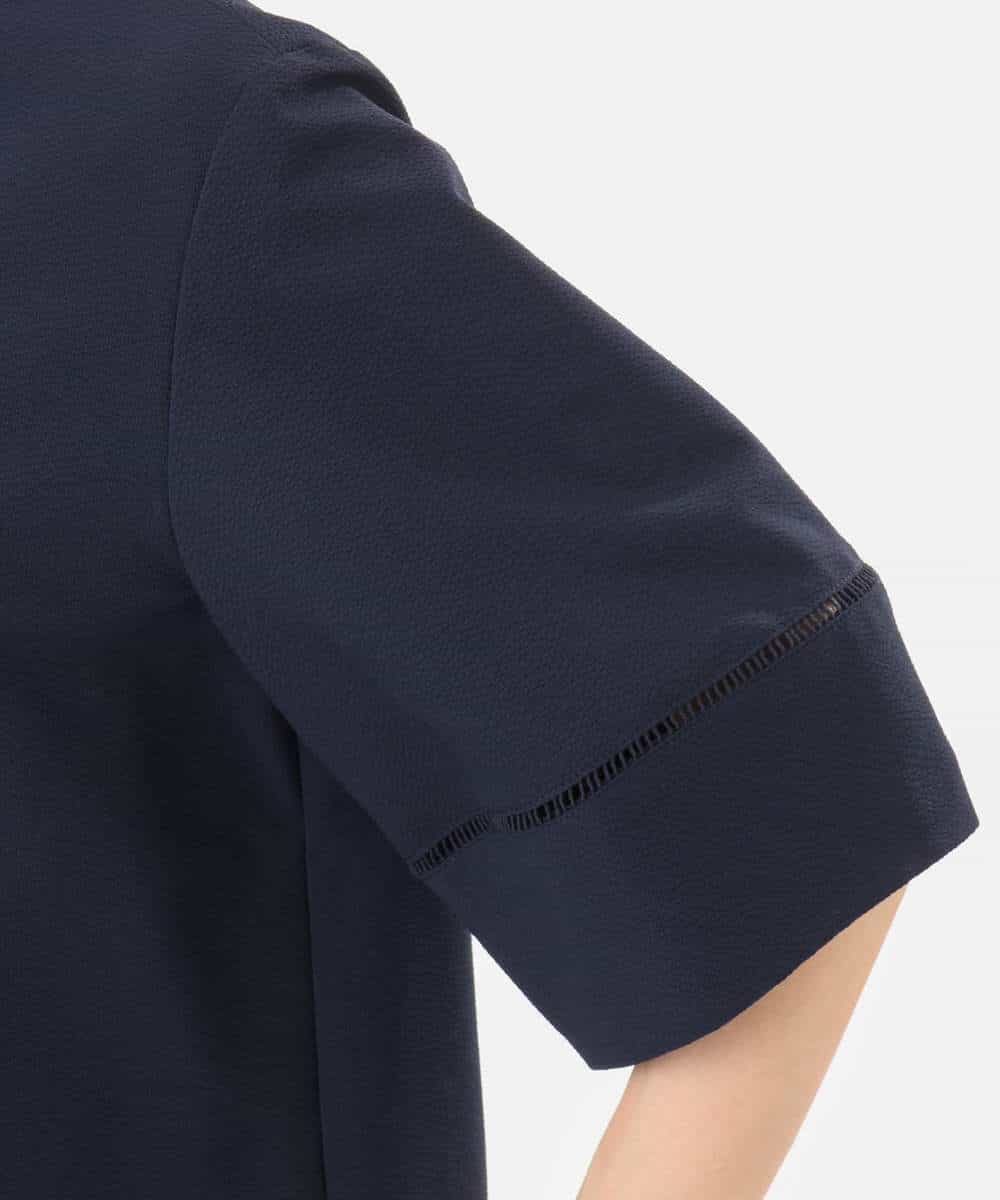 FKBHD64150 MK MICHEL KLEIN(MK ミッシェルクラン) [撥水/UVカット/洗える]ランタンスリーブブラウス ネイビー