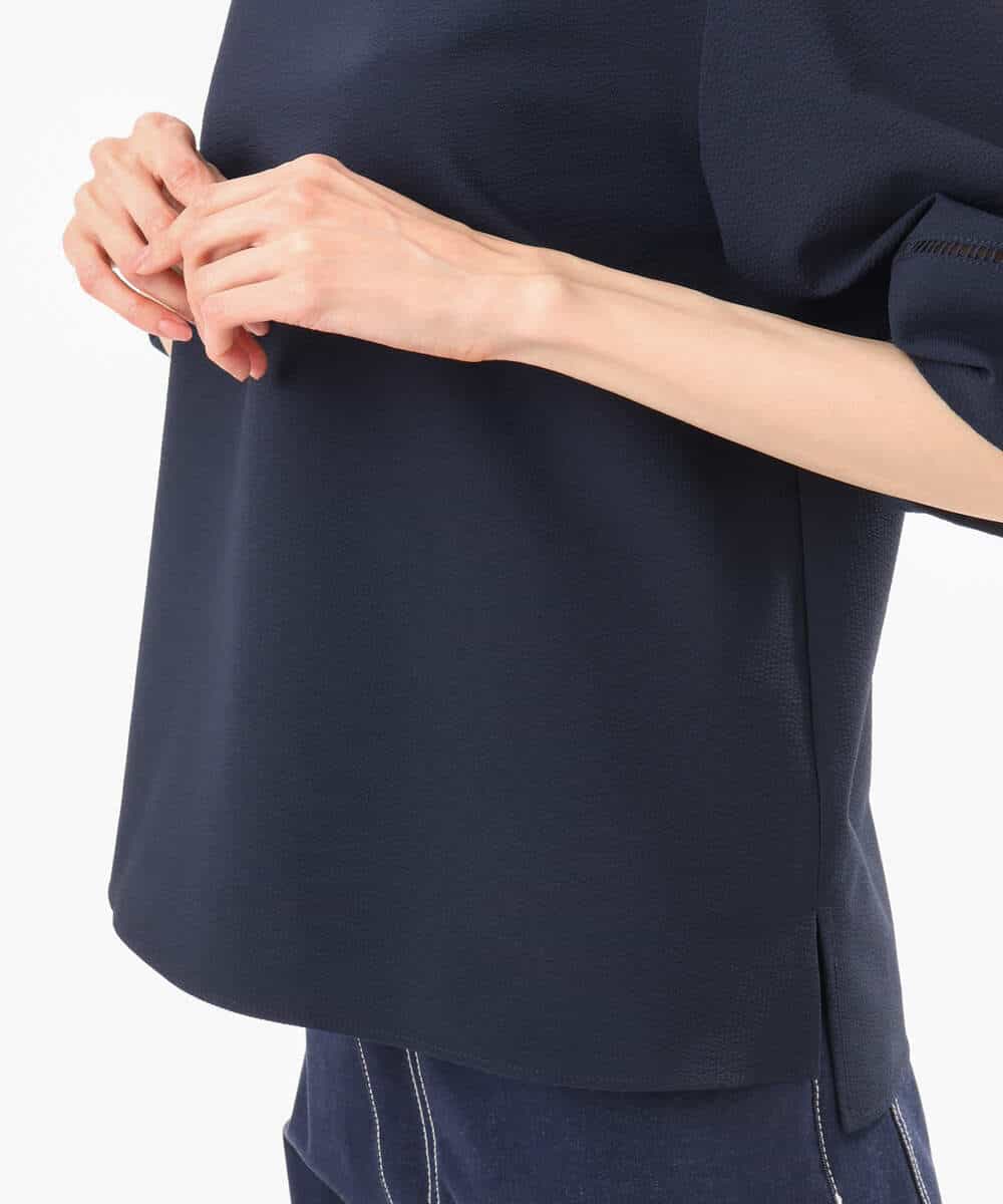 FKBHD64150 MK MICHEL KLEIN(MK ミッシェルクラン) [撥水/UVカット/洗える]ランタンスリーブブラウス ネイビー