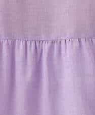 FKBHD65160 MK MICHEL KLEIN(MK ミッシェルクラン) [接触冷感/通気性/洗える]ラミーリネン混シャツブラウス ラベンダー