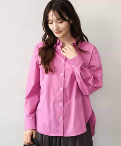 FKBJD27140 MK MICHEL KLEIN [防シワ/洗える]コットン混ベーシックシャツ（無地）