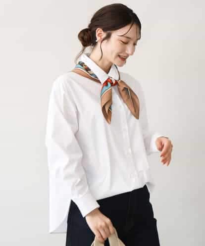 FKBJD27140 MK MICHEL KLEIN [防シワ/洗える]コットン混ベーシックシャツ（無地）